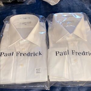 Paul Fredrick Men's White Dress Shirt